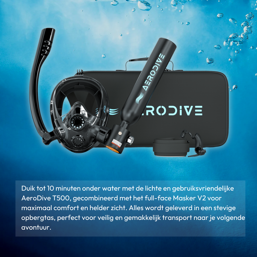 AeroDive T500 + Masker V2 (Incl. opbergtas)