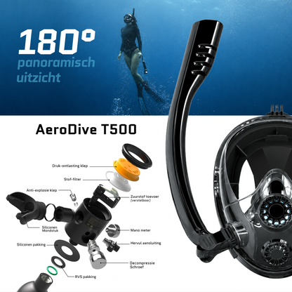 AeroDive T500 + Handpomp + Masker V2 (Incl. opbergtas)